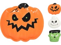 Talíř z dolomitu Halloween, různé druhy, 16-17 cm