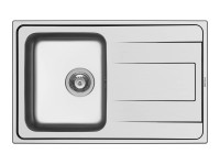 Pyramis Nerezový dřez s odkapávačem Alea 1B 1D, 79 x 50 cm