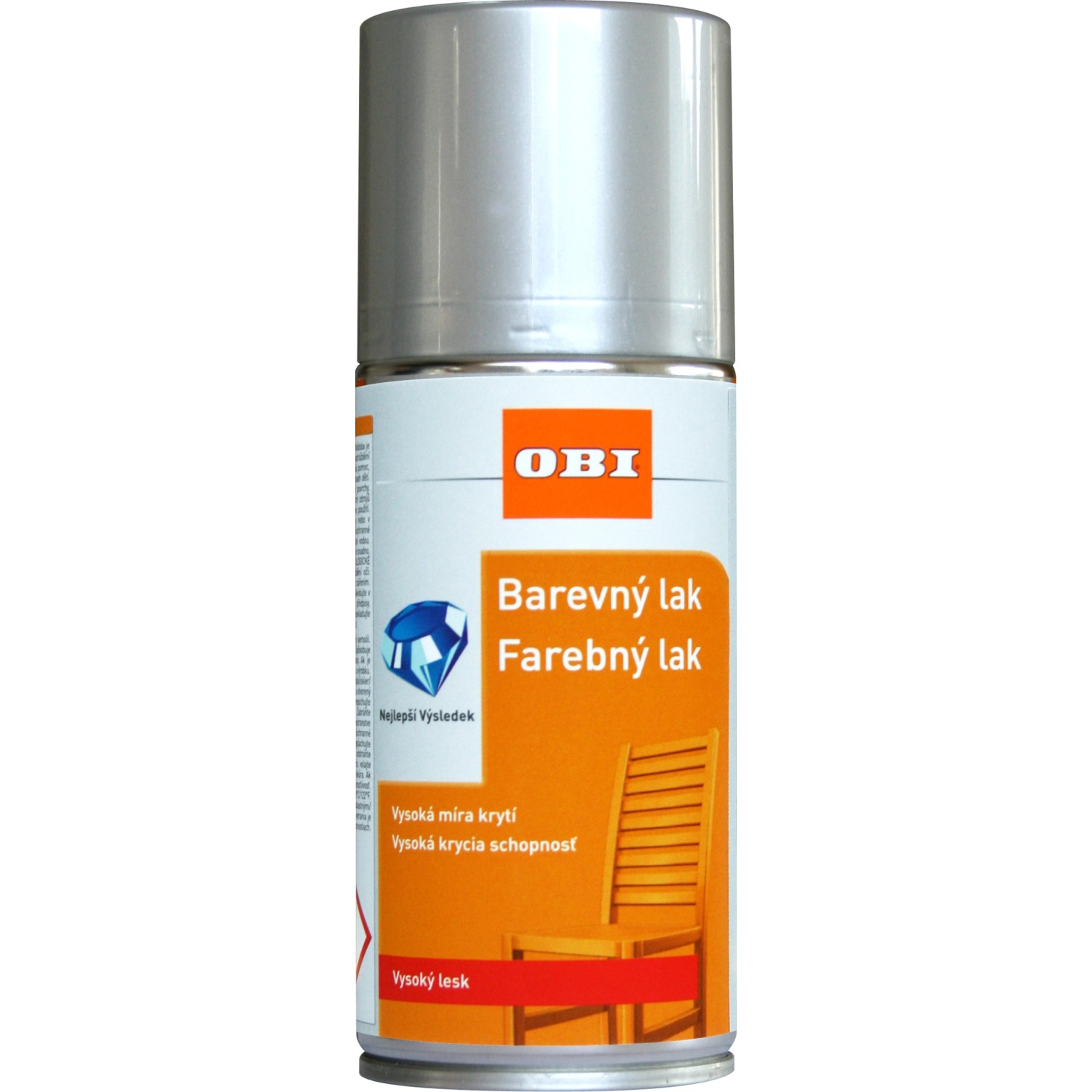 OBI Lak ve spreji vysoce lesklý RAL 9006 bílý hliník 150 ml