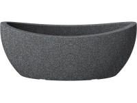 Scheurich Žardinka WAVE GLOBE OVAL Black-Granite 23 x 42/58 cm