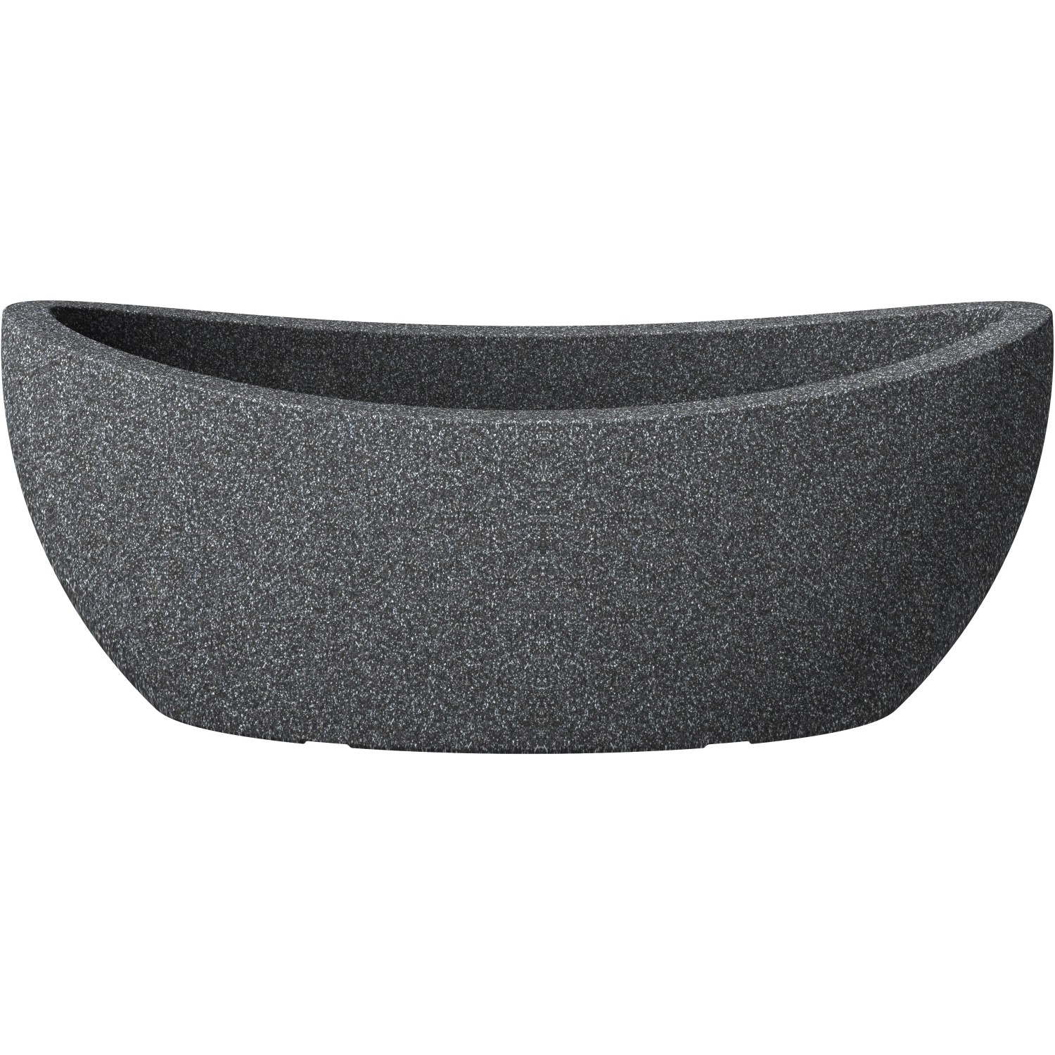 Scheurich Žardinka Wave Globe Oval Black Granit 58 x 24 x 23 cm