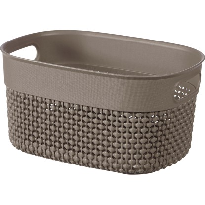 Curver Košík z recyklovaného materiálu Filo XS cappuccino, 23,5 x 17,5 x 12 cm