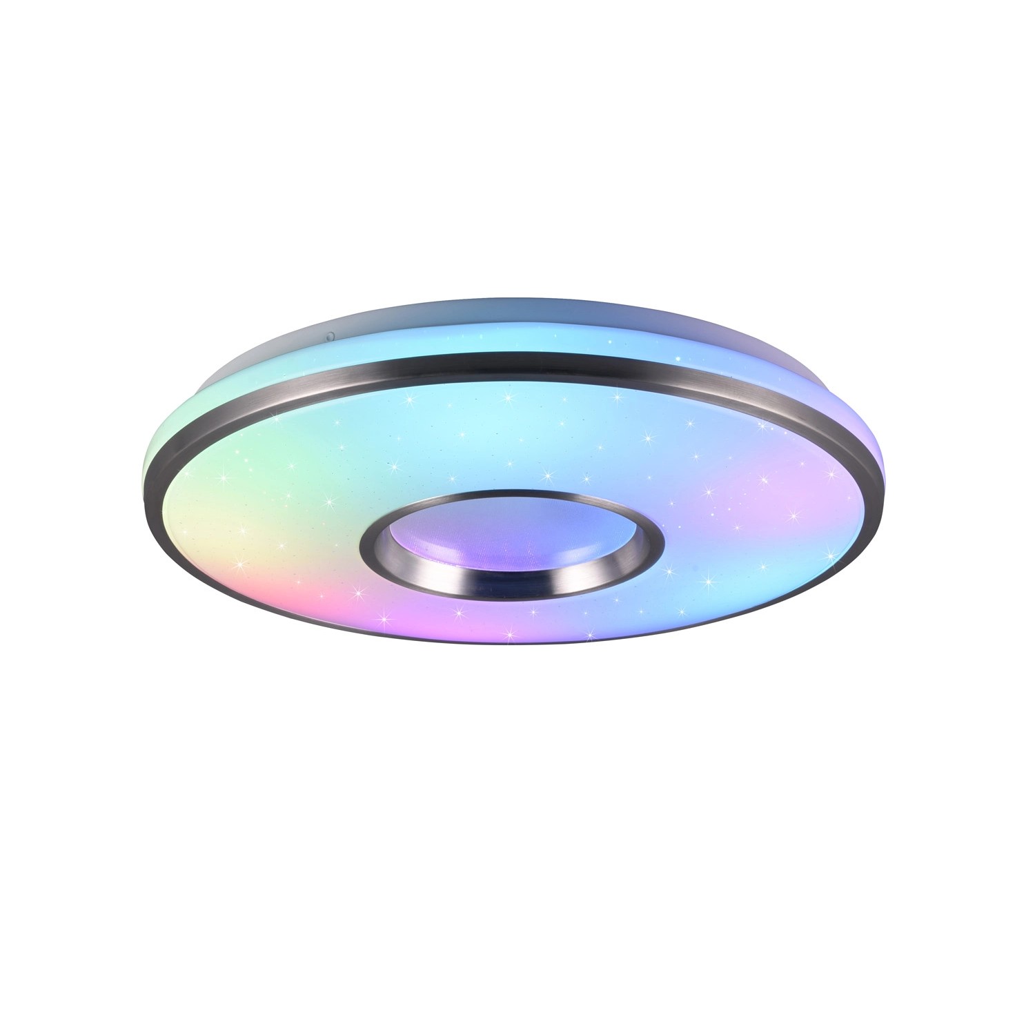 Reality Stropní LED svítidlo Realta, 21W, 2200lm, RGBWK, hliník, pr. 39 cm