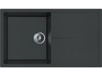 Miló Granitový dřez Adore antracitový 86 x 50 x 21,5 cm Miló Granitový dřez Adore antracitový 86 x 50 x 21,5 cm