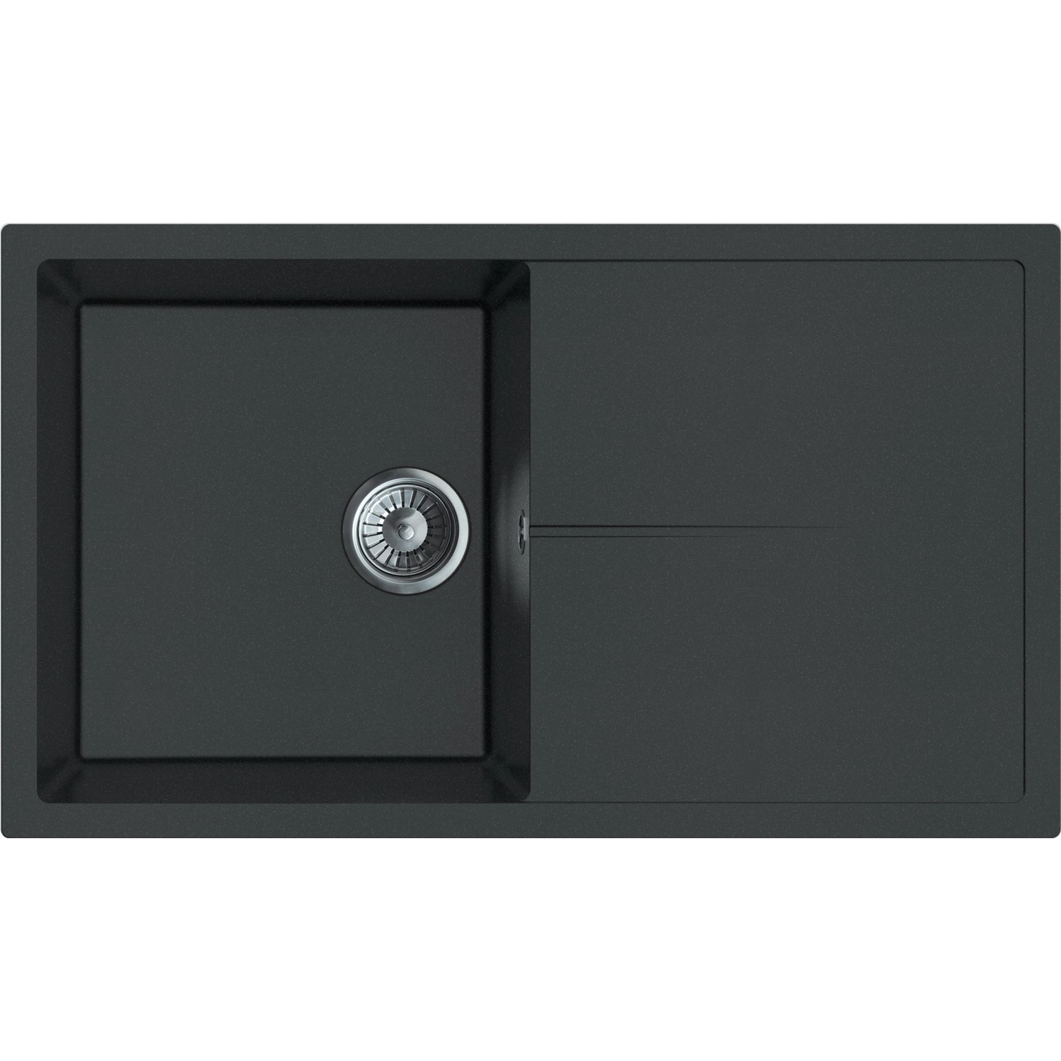 Miló Granitový dřez Adore antracitový 86 x 50 x 21,5 cm