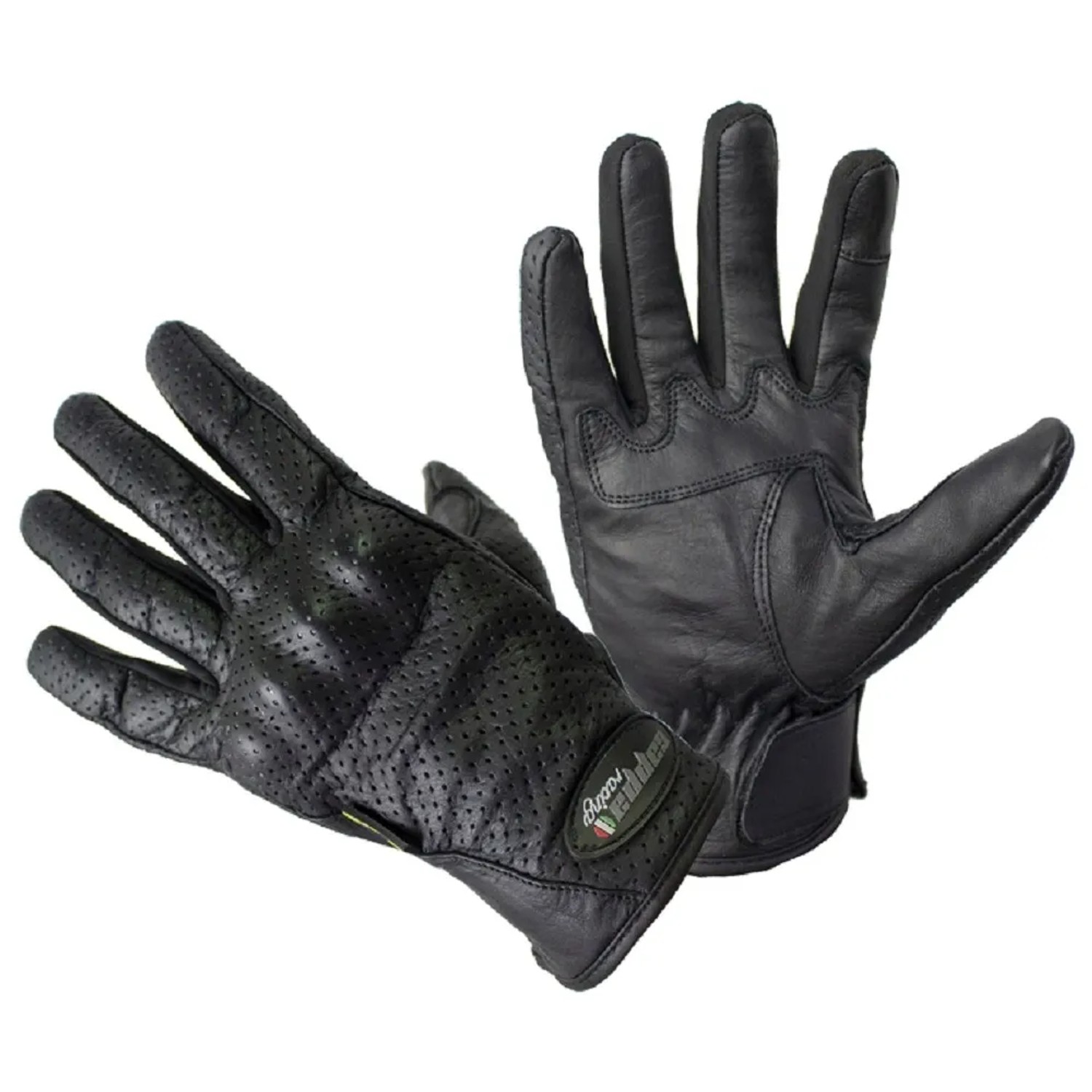 Cappa Racing Pánské krátké kožené moto rukavice Mass, XXXL