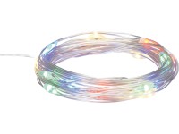 LED světelný řetěz 20x mini LED, vícebarevná, IP20, měděný drát, 2,1 m