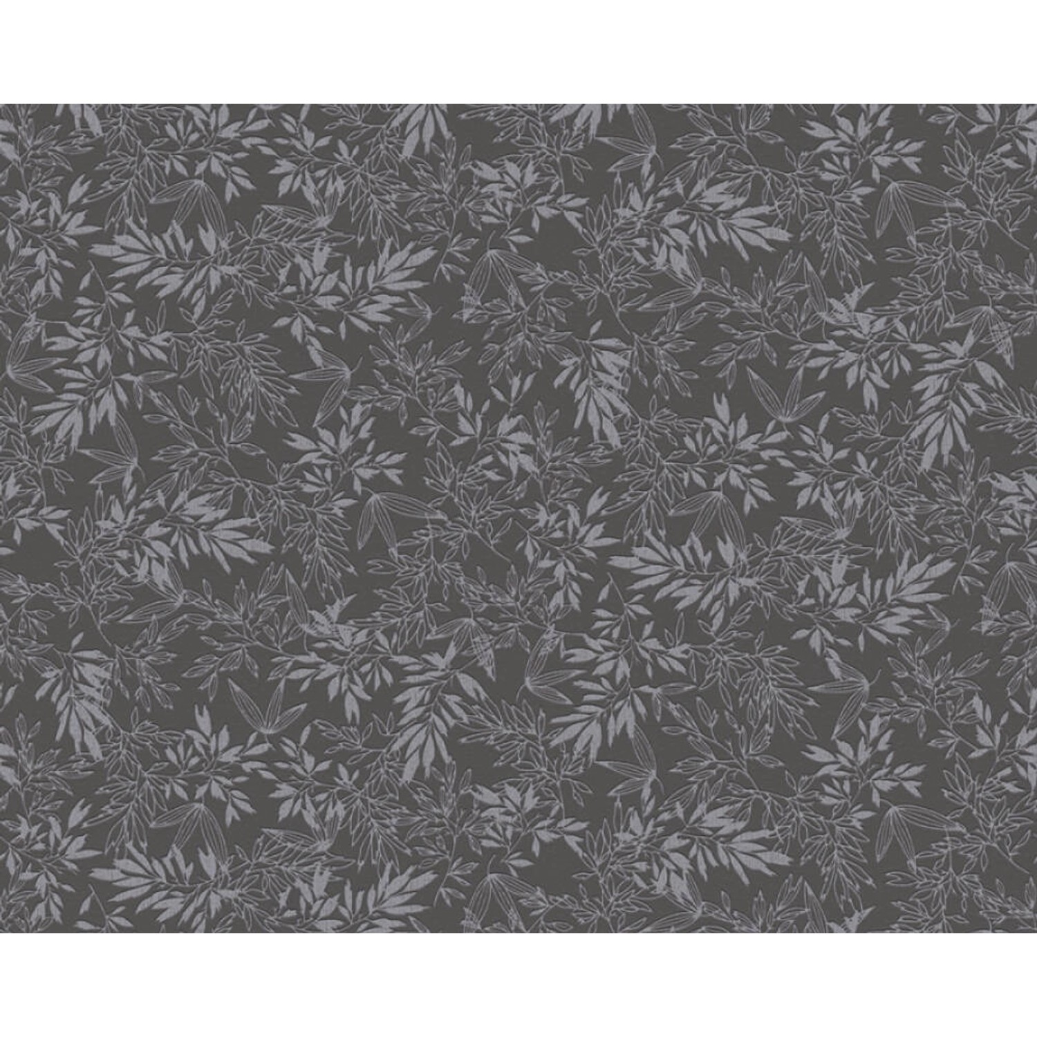 A. S. Creation Vliesová tapeta Attractive Motiv listů černo-šedá