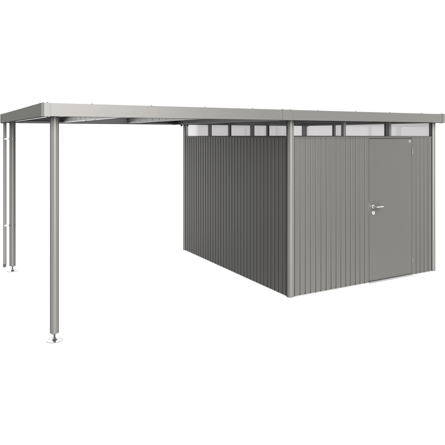 Biohort Boční střecha k zahradnímu domku HighLine H5, křemenově šedá, vel. L