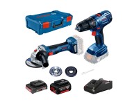 Bosch Sada aku nářadí GSB180 + GWS180 + GBA18V 2.0Ah/4.0Ah + GAL18V-40 + XL-Boxx