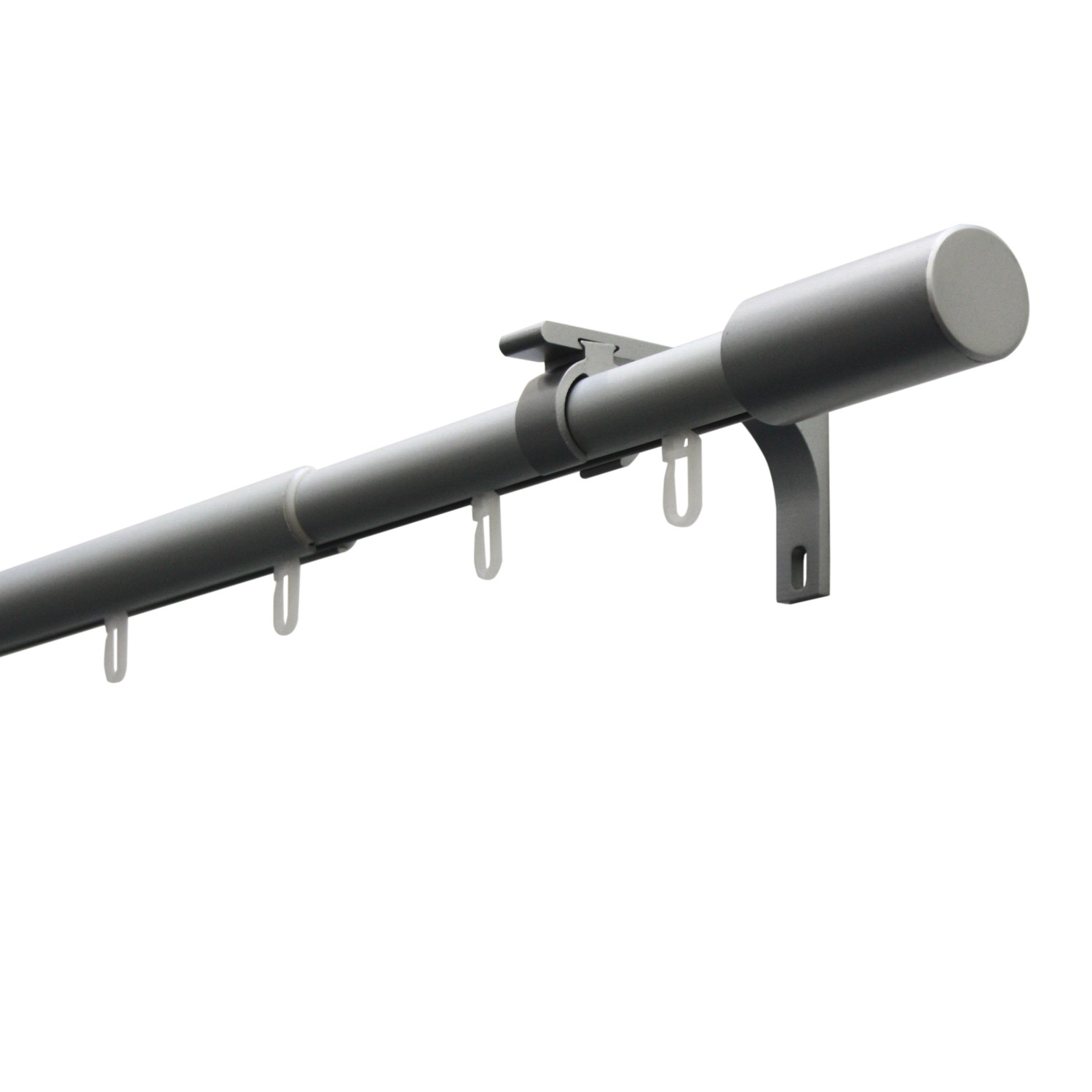 Gardinia Záclonová souprava Paros stříbrná 1 tyč s pojezdem pr.19/22mm 190-360cm