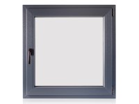 TeraGlass Okno plastové 4-komorové, 2-sklo, antracit, 600 x 600 x 60 mm, P TeraGlass Okno plastové 4-komorové, 2-sklo, antracit, 600 x 600 x 60 mm, P