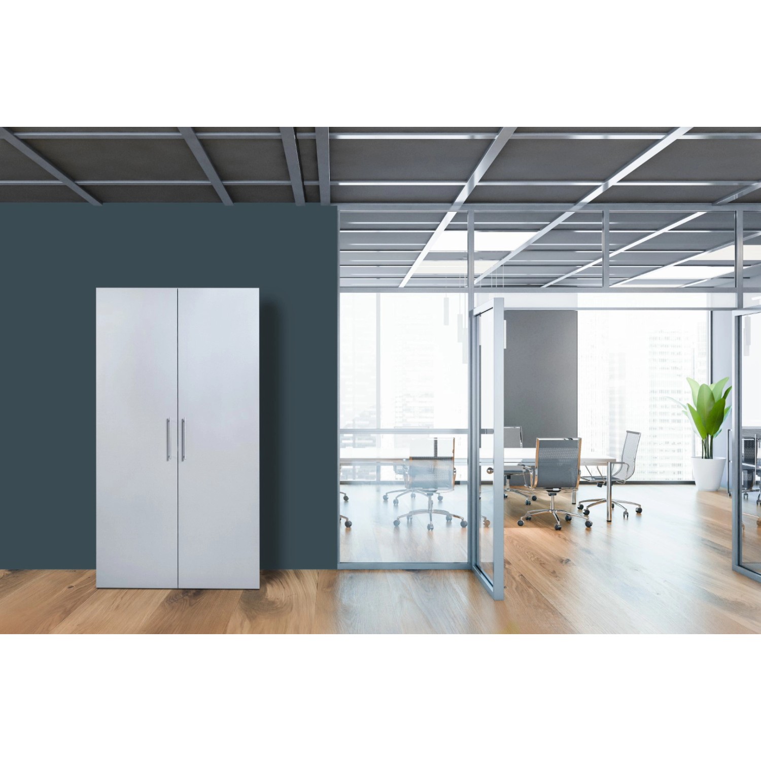 Respekta Skříňová kuchyně Peter stříbrnošedá 193 x 104 x 67 cm-skl.deska/lednice