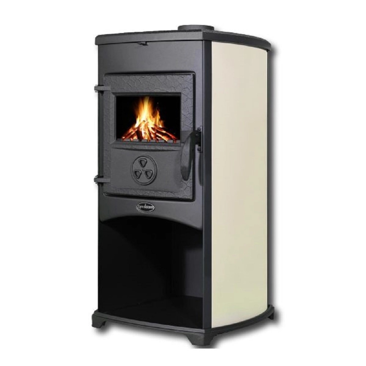 Tim Sistem Krbová kamna Nora ECO, 8,56 kW, krémová, 91 x 48 x 46 cm