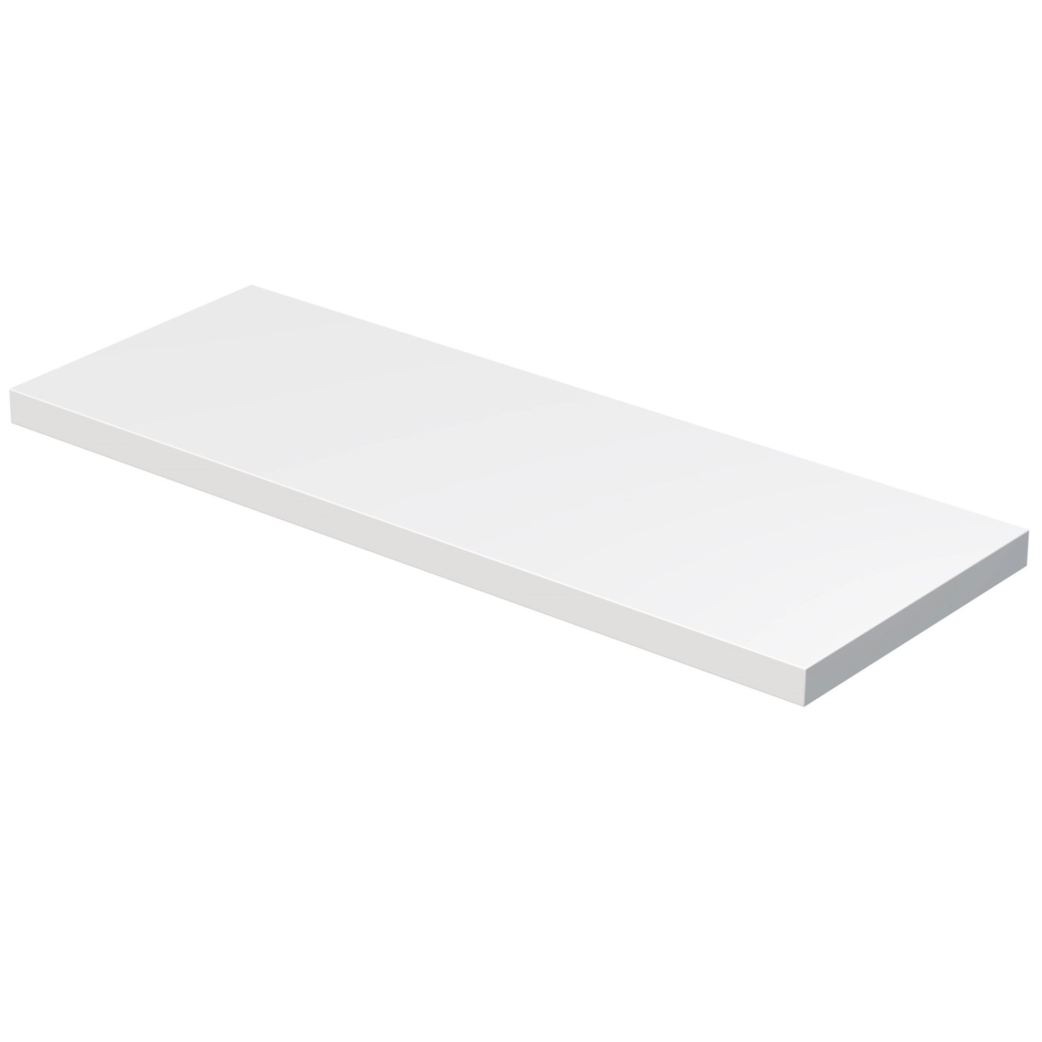 INTEDOOR Umyvadlová deska BEE bez výřezu, š. 150 cm, bílá mat