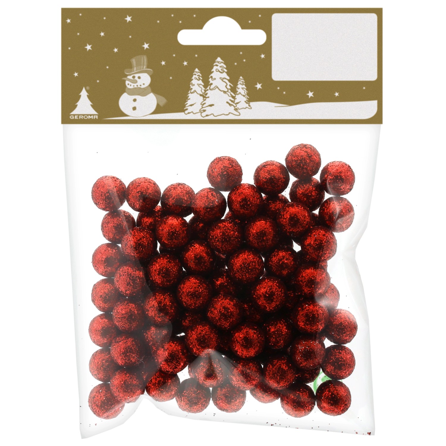 GEROMA Polystyrenové kuličky červené cca 1 cm, 10 g