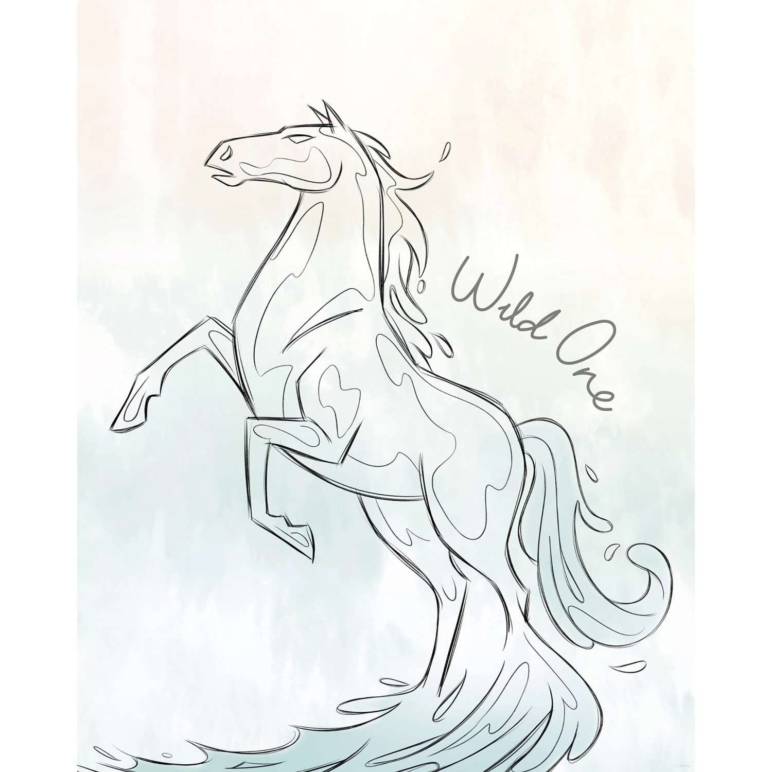 Komar Plakát Disney Frozen Blue Lights 40 x 50 cm