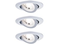 Paulmann LED vestavný reflektor chrom matný 4,8 W 450 lm 3000 K 3 ks pr. 82x29mm Paulmann LED vestavný reflektor chrom matný 4,8 W 450 lm 3000 K 3 ks pr. 82x29mm