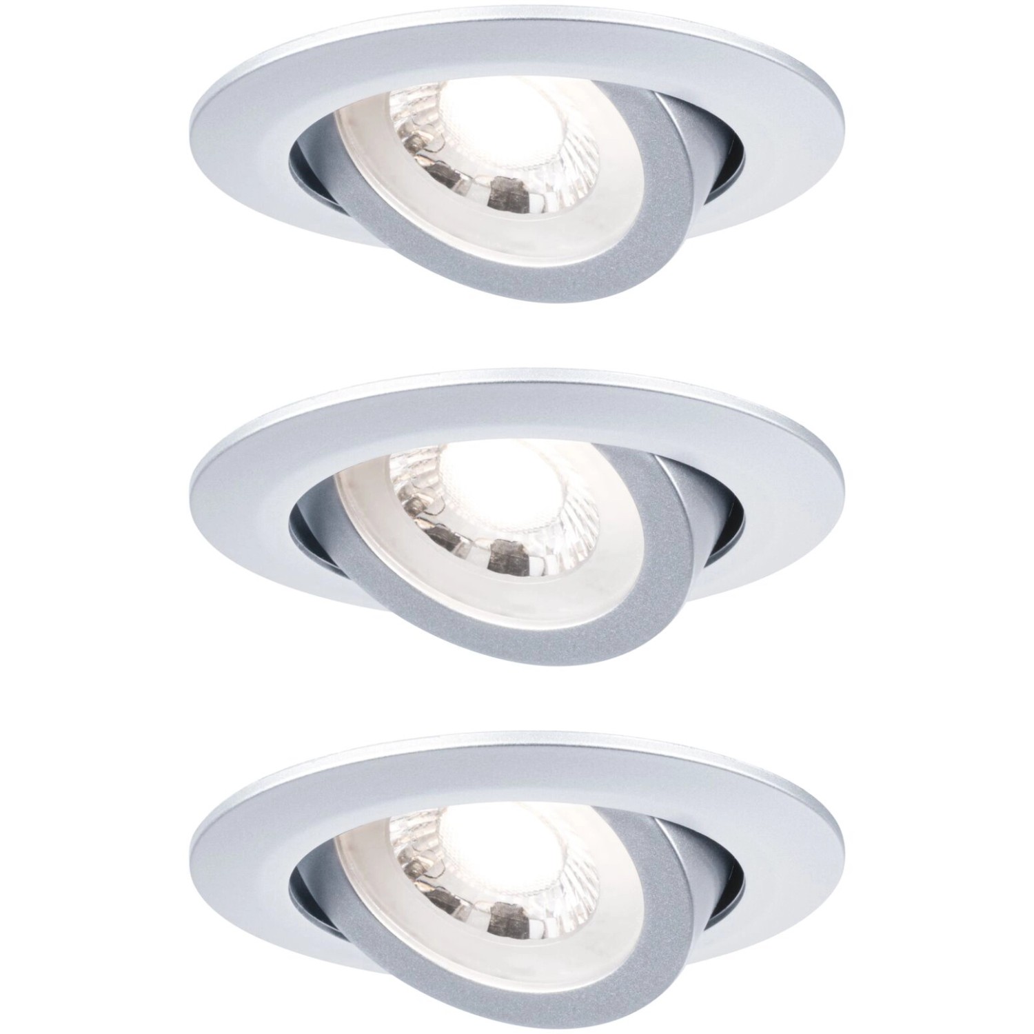 Paulmann LED vestavný reflektor chrom matný 4,8 W 450 lm 3000 K 3 ks pr. 82x29mm