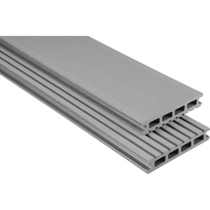 KOVALEX Terasové prkno WPC EXKLUZIV kartáčované šedé 26 x 145 mm - metráž