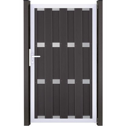 GroJa Kompletní sada branky bez sloupků antracit 100 x 180 cm DIN: levá