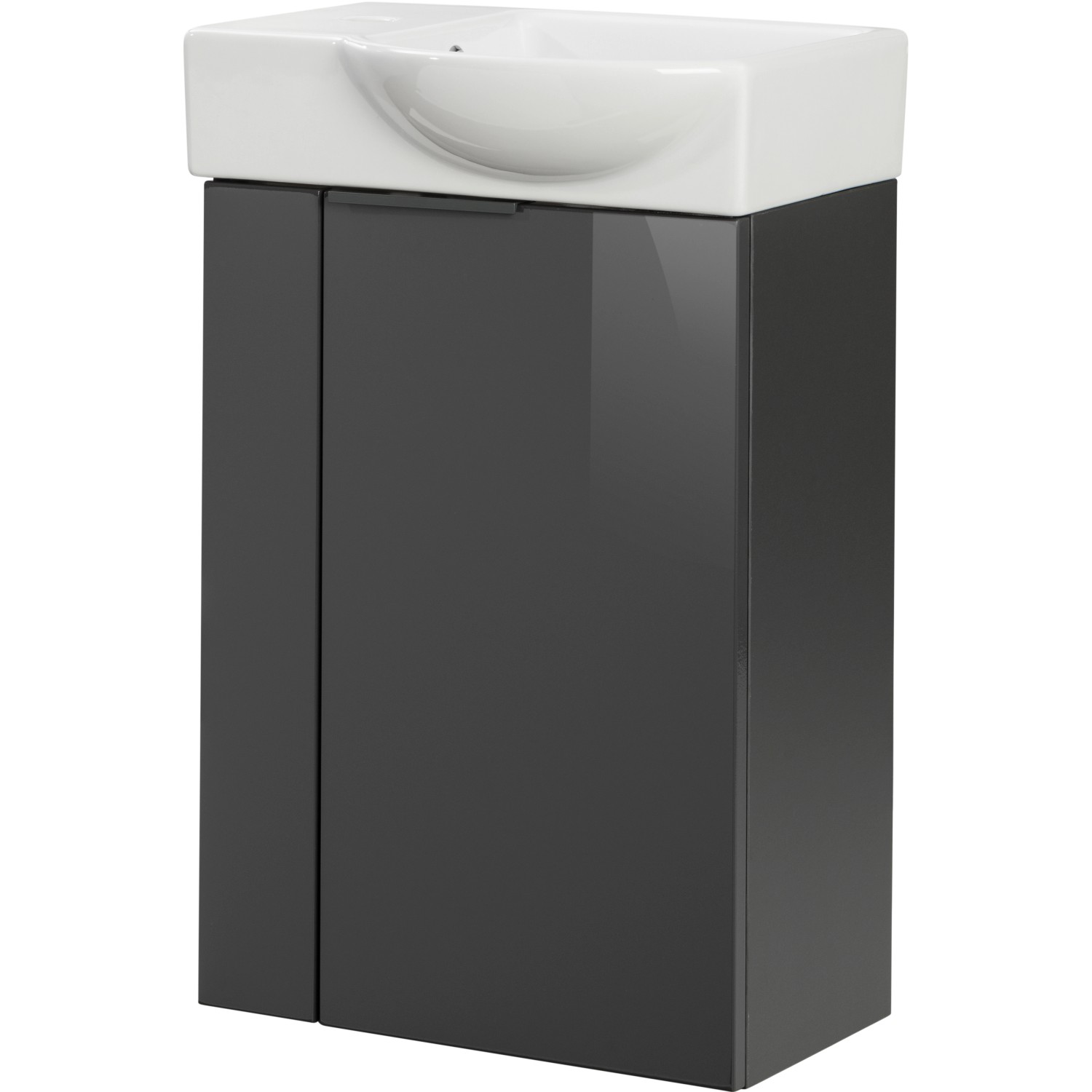 Fackelmann Koupelnová skříňka pod umavadlo SBC antracitová 440 x 600 x 243 mm, P