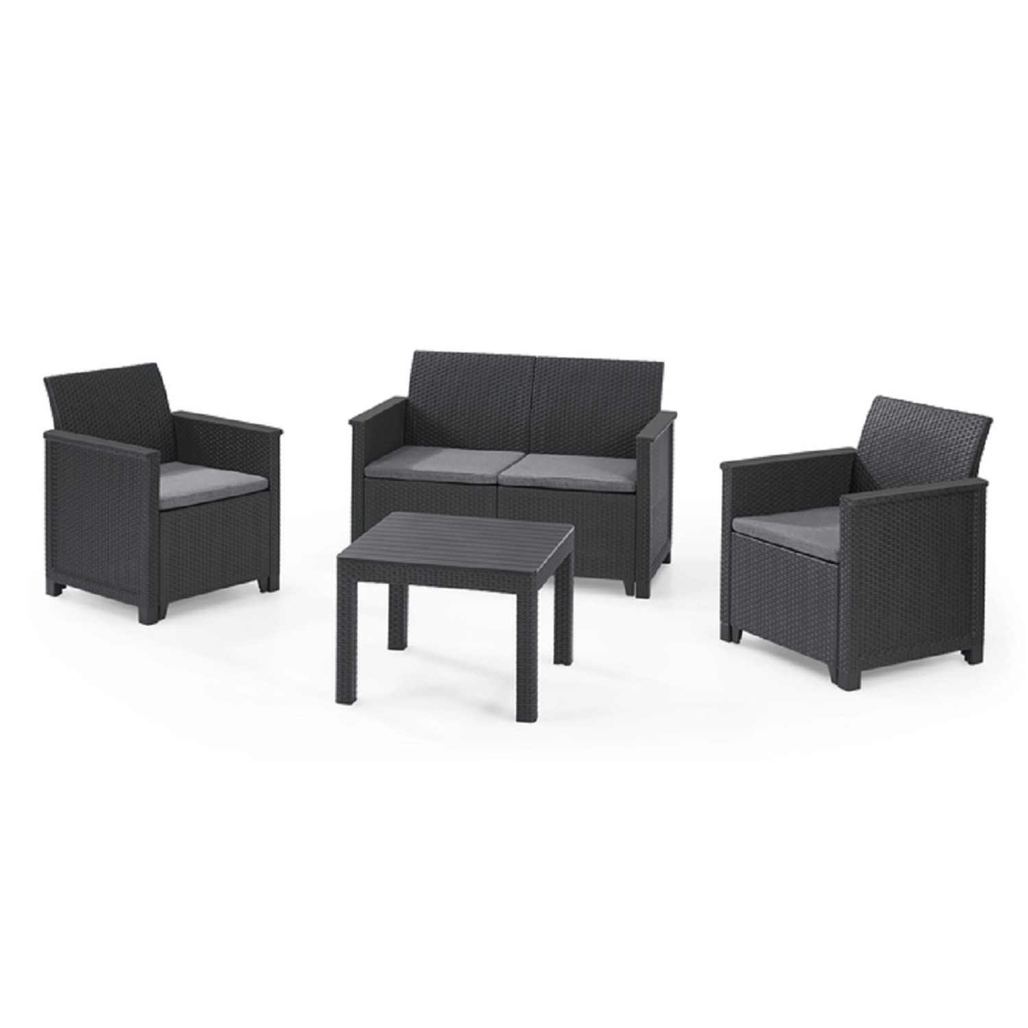 Sestava zahradního nábytku Elodie s klasickým stolem Chicago, 4dílná