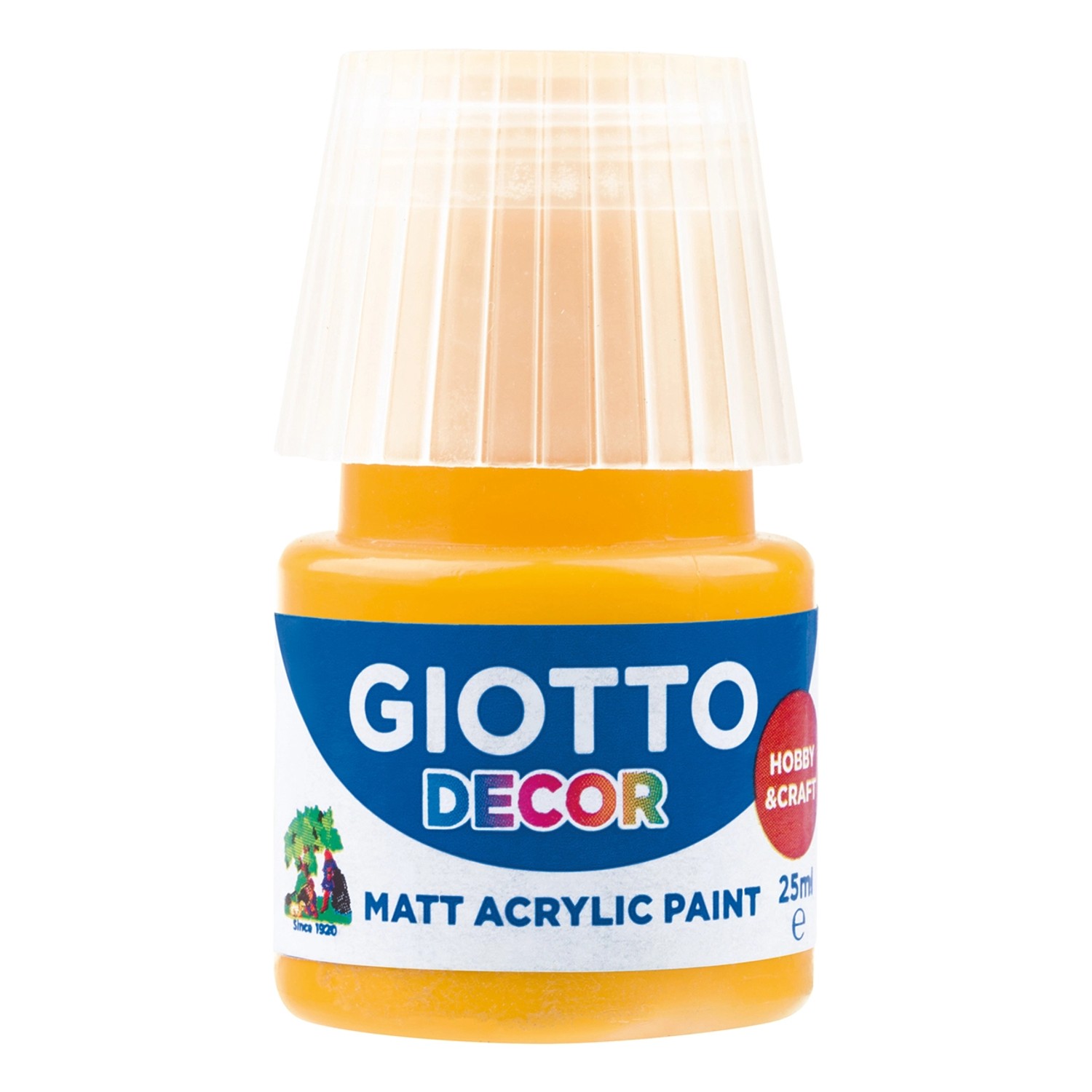 GIOTTO Akrylová barva Decor Acrylic MATT žlutá tmavá, 25 ml