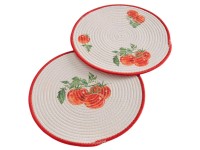 Boltze Prostírání s potiskem rajčat Rosso, různé druhy, pr. 38 cm, 1 ks