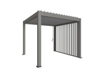 Biohort Postranní lamely pro stranu pergoly 3 m křemenově šedé