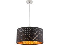 GLOBO Závěsné svítidlo Clarke průměr 40 cm nikl matný