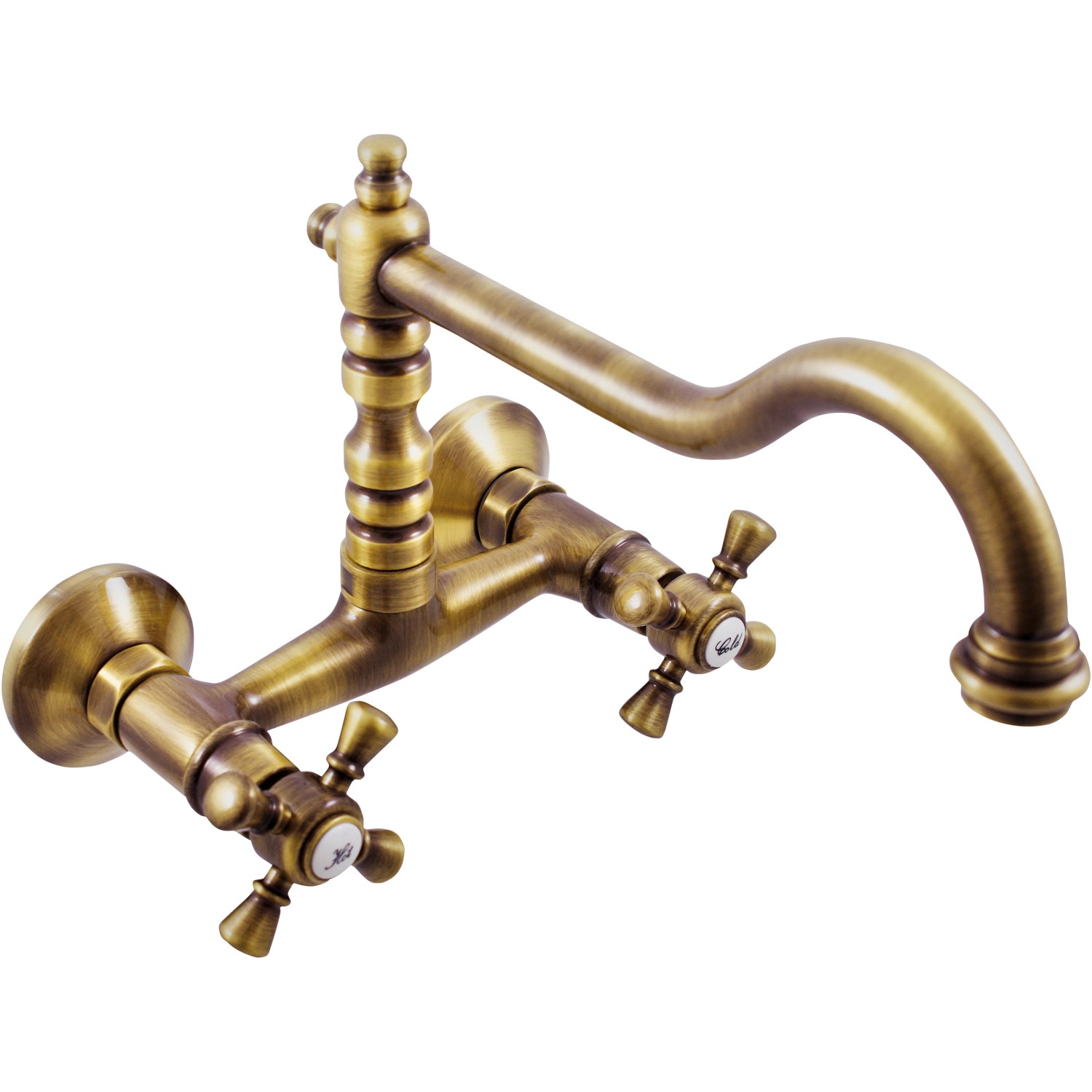 Slezák-Rav Nástěnná kohoutková dřezová baterie MK302.5/2SM mosaz