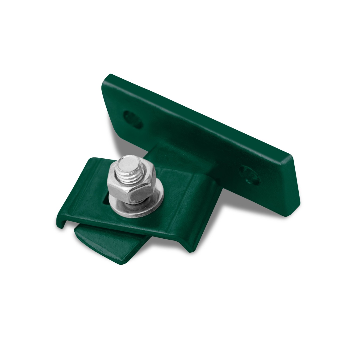 Polargos Spojka plotového pole SPARTA se šroubem, ZN + zelená RAL6005