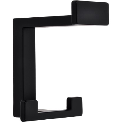 Siro Háček na klobouky 2324 kovový černý matný vzdálenost otvorů 31 mm