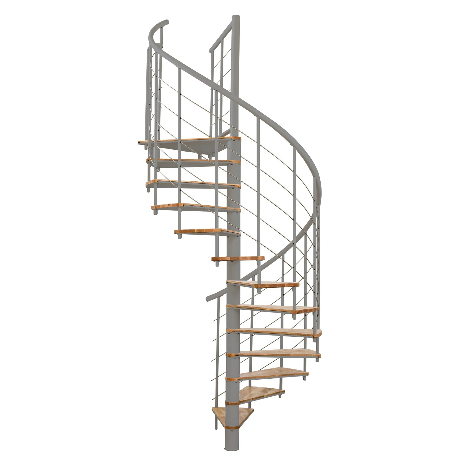 Minka STAIRS Kombinované točité schodiště Fusion buk/šedá pr. 160 cm