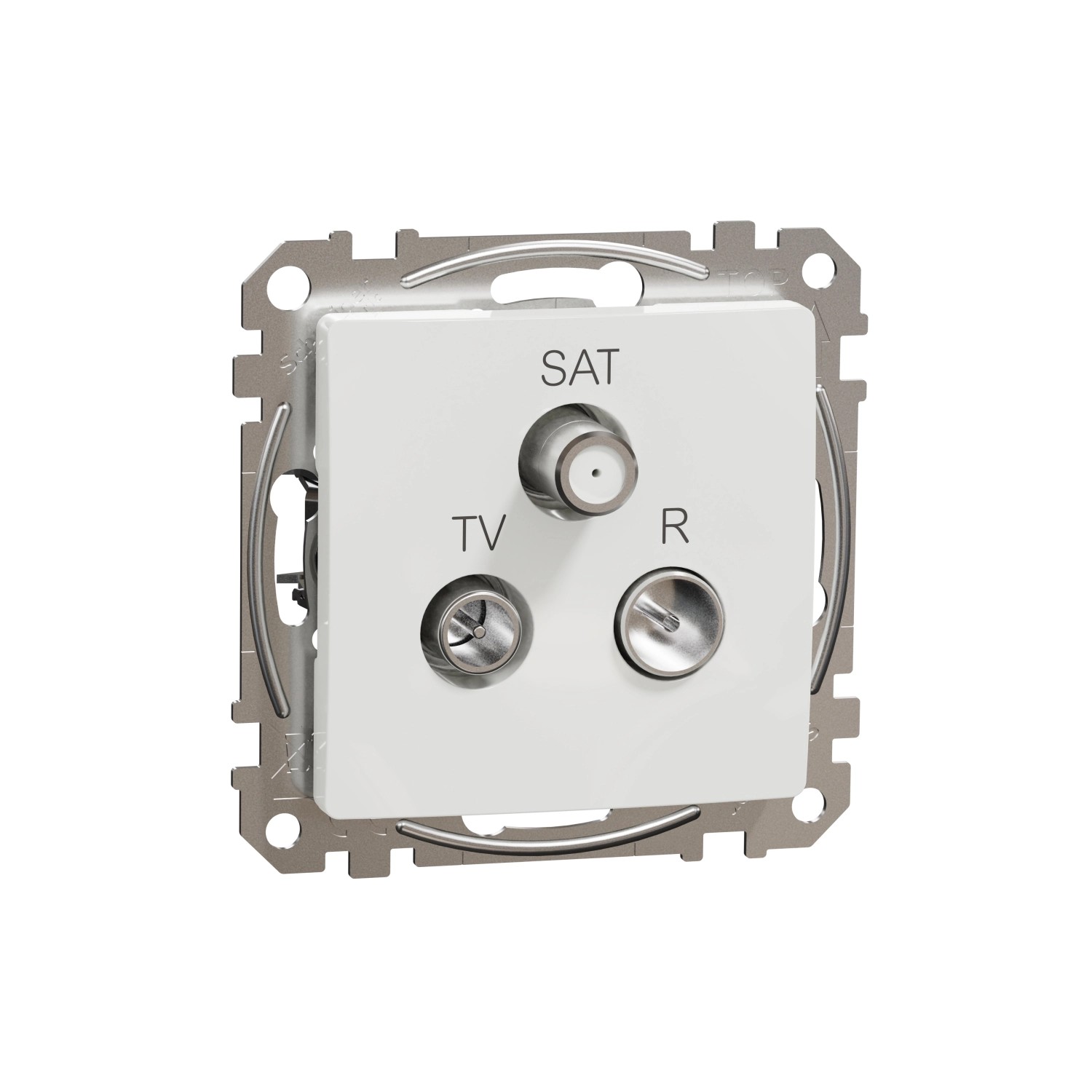 Schneider Electric TV zásuvka koncová Sedna, TV-R-SAT, bílá