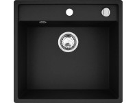 Pyramis Vestavný dřez Camea 1B, pyragranite, černá, 53 x 50 x 19 cm