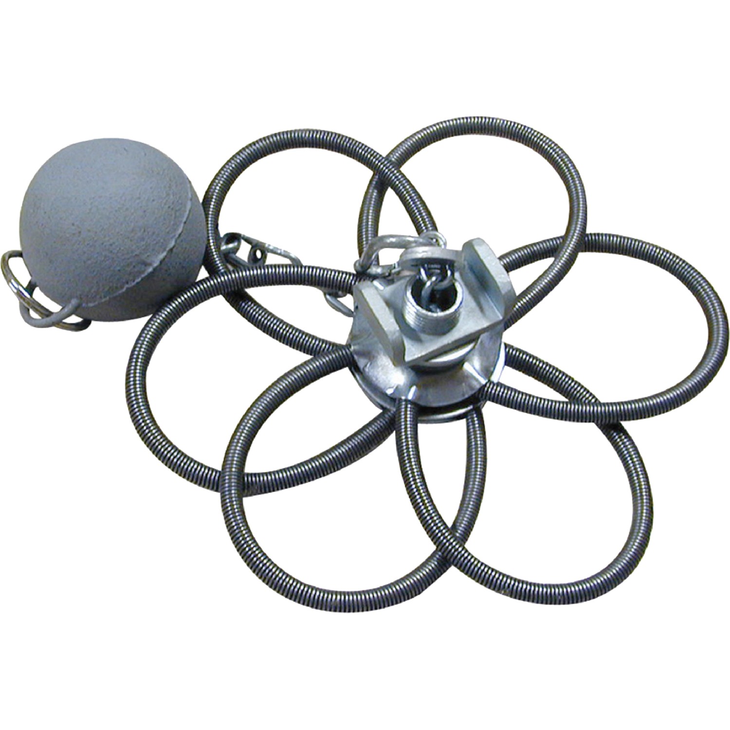 Růžice komínová průměr 130 mm - 230 mm 6 pružin plus závaží 1 kg