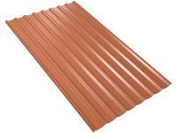 Weckman Ocelový trapézový plech W-20/1100 LR, cihl.červená, 2000 x 1135 x 0,4 mm