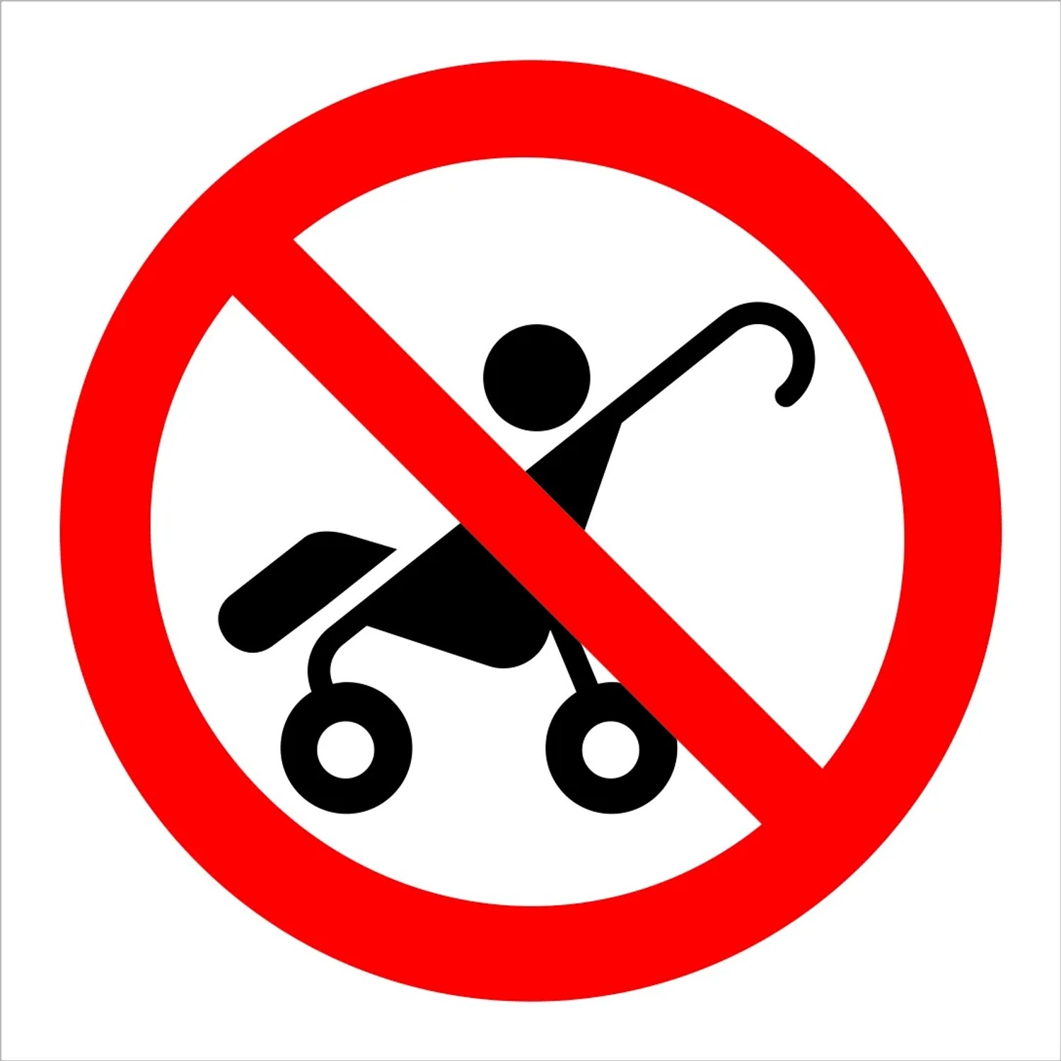 Tabulka Zákaz kočárků 92 mm