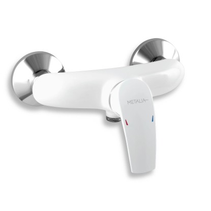 Novaservis Sprchová baterie Metalia 57060/1,1 bez přísl., bílá-chrom, 150 mm