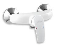 Novaservis Sprchová baterie Metalia 57060/1,1 bez přísl., bílá-chrom, 150 mm Novaservis Sprchová baterie Metalia 57060/1,1 bez přísl., bílá-chrom, 150 mm