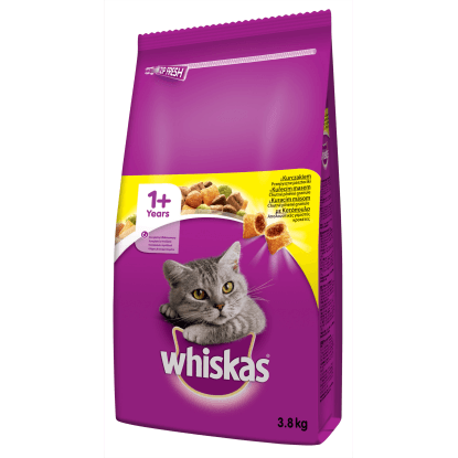 Whiskas Granule pro kočky s kuřecím 3,8 kg