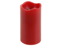 Koopman LED svíčka, červená, pr. 7 x 13 cm