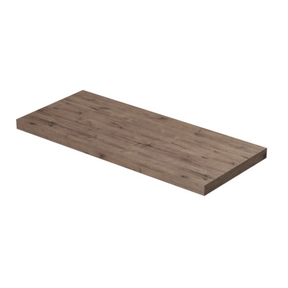 INTEDOOR Umyvadlová deska BEE bez výřezu, š. 110 cm, dub Wellington