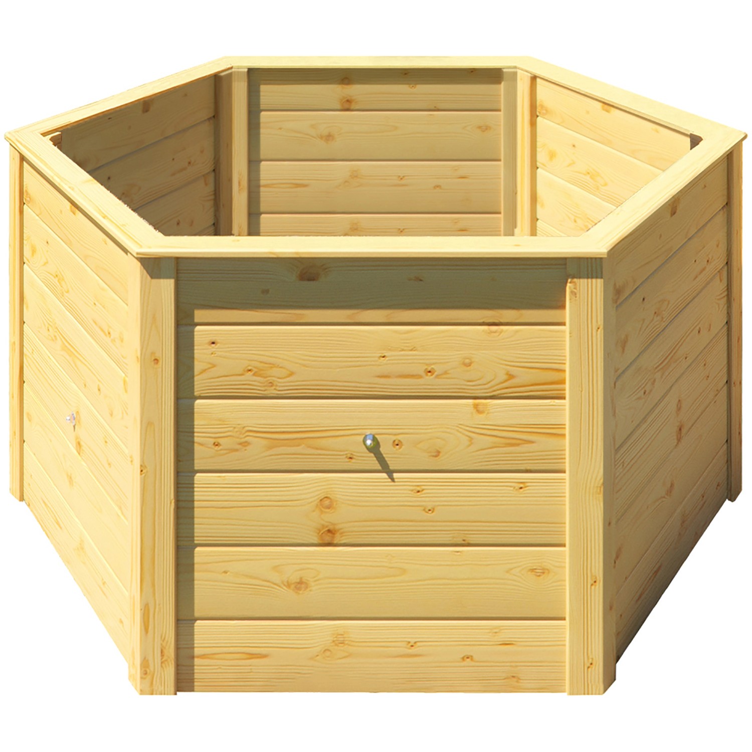 Weka Vyvýšený záhon 669, 6-hranný, přírodní, 143 x 143 x 68,5 cm