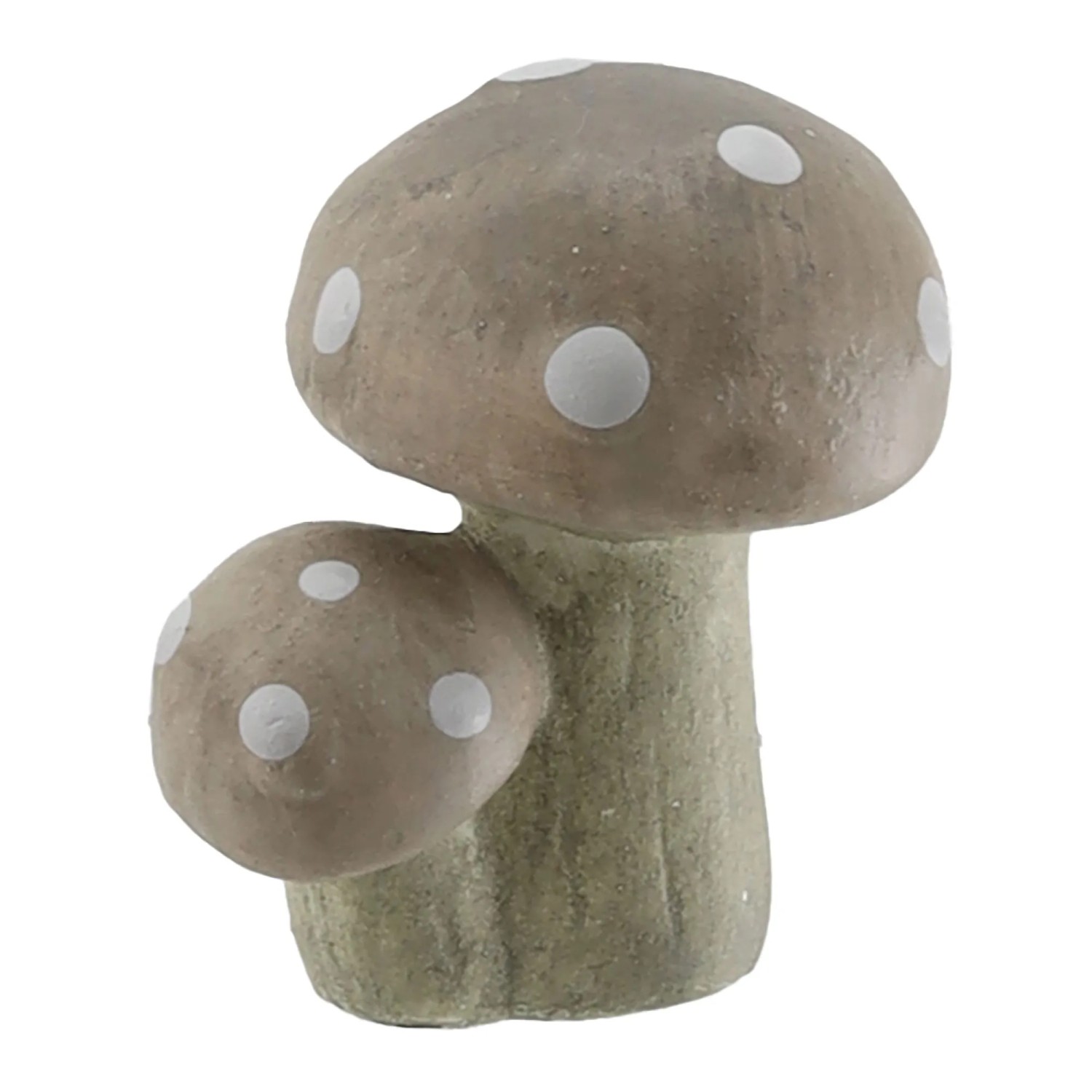 Keramická muchomůrka, béžová, 5 cm