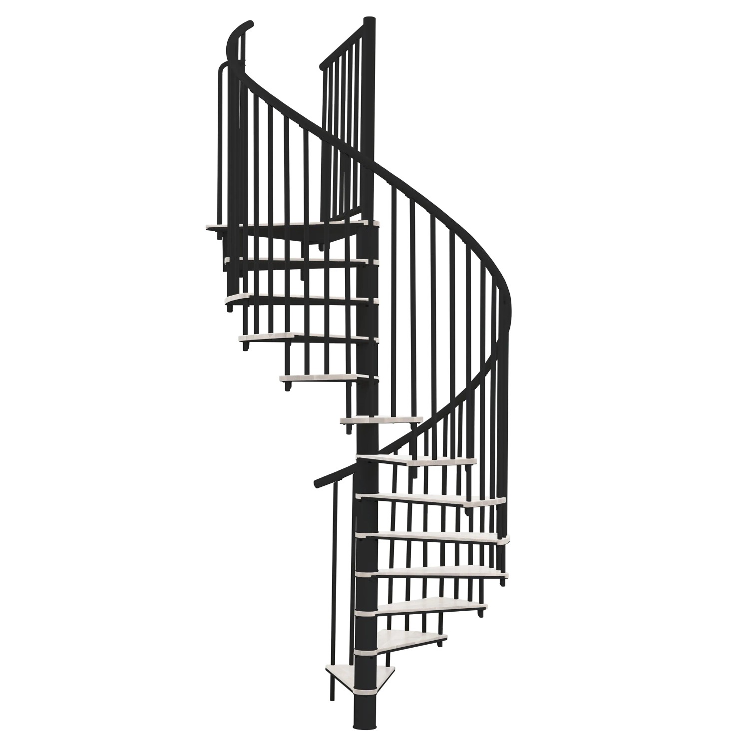 Minka STAIRS Kombinované točité schodiště Switch bílá/černá pr. 160 cm