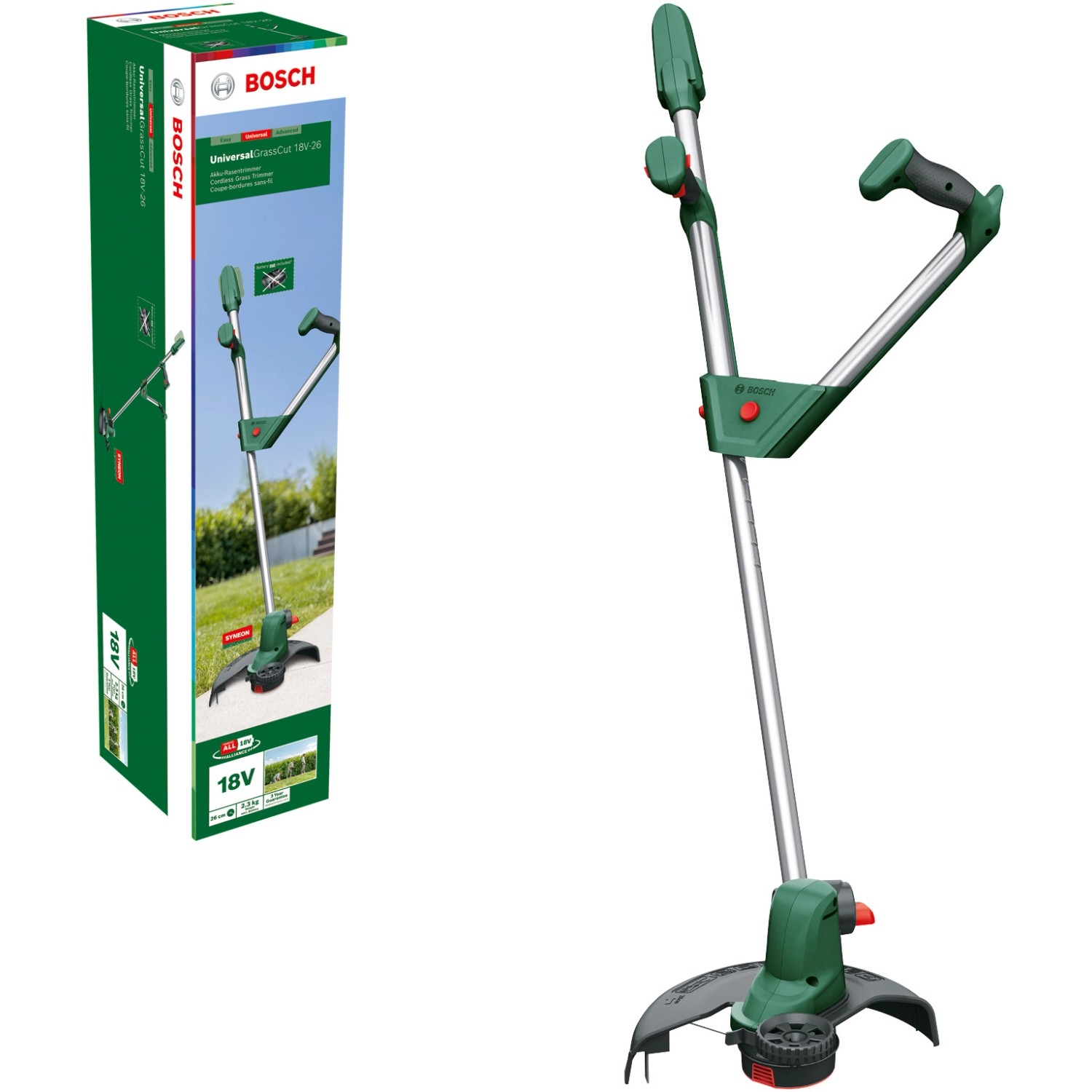 Bosch Aku vyžínač UniversalGrassCut 18 V 26 Solo