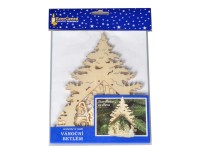 Betlém dřevěný Sestavte si sami 14,3 x 4,5 x 20 cm